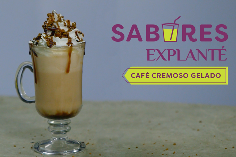 café cremoso com explanté