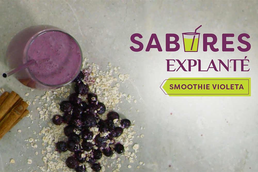 Smoothie Violeta com Explanté